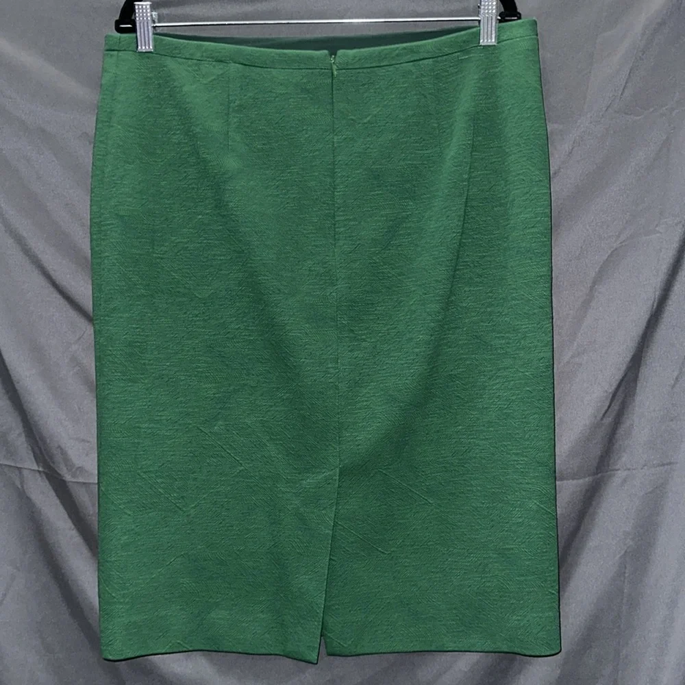Green raised print pencil skirt - Picture 5 of 7